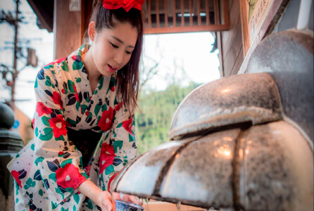 一の湯前の飲泉場